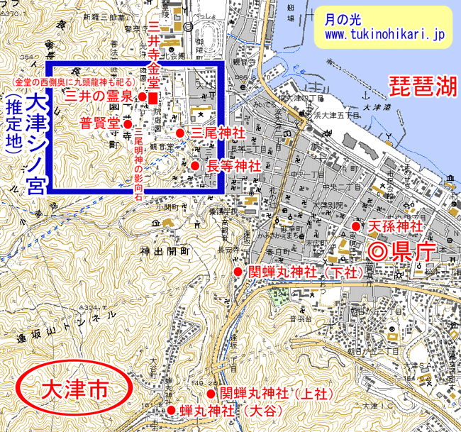 大津シノ宮の拡大図
