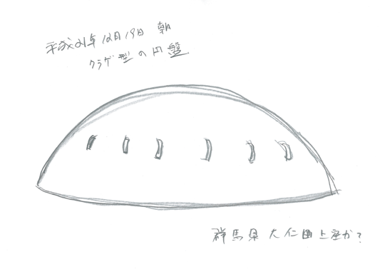 5�@�ڂ̉~�ՁA�Q�n�����m�c���i�����\�������ʂ��Ă���j