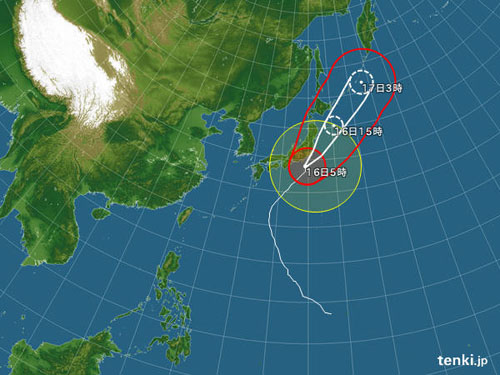 台風26号の接近