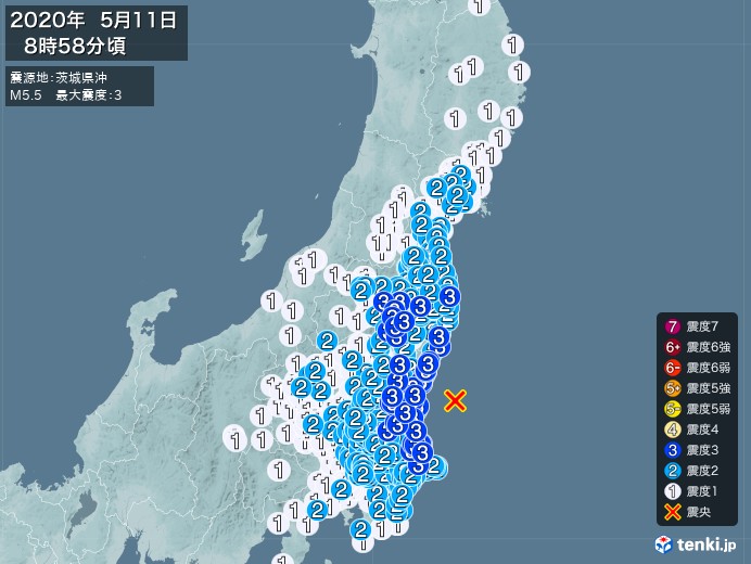 5月11日の地震