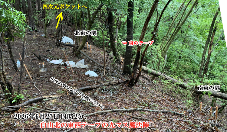 北東と南東の隅
